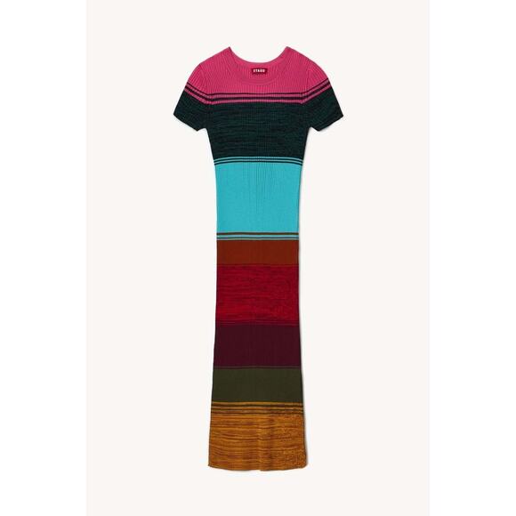 Staud Colleen Dress - S - Mosaic Stripe - Picture 1 of 5